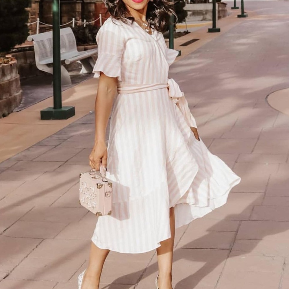 Rachel Parcell Ruffle Wrap Dress - Picture 3 of 11